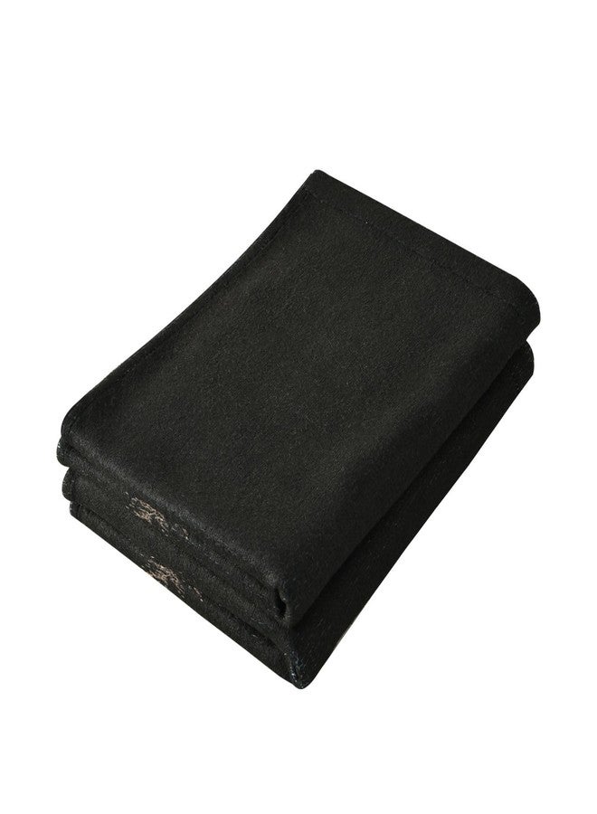 HATESAH 2 Pack Vintage Black Gold Floral Hand Towels for Bathroom,Soft Absorbent Aesthetic Wildflower Herbs Boho Botanical Plant Decorative Guest Bathroom Towels,Quick Dry Dish Kitchen Towels 14"x28" - Image 3